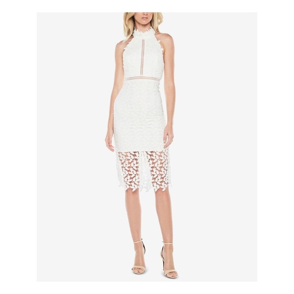 Bardot Dresses & Skirts - NWT Bardot High Neck Midi White Cocktail Dress